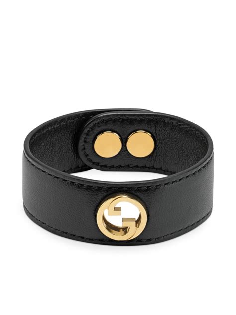 gucci blondie leather bracelet|Gucci leather bracelet for women.